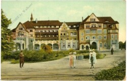 Bad Kudowa, Blick aufs Kurhotel Fürstenhof