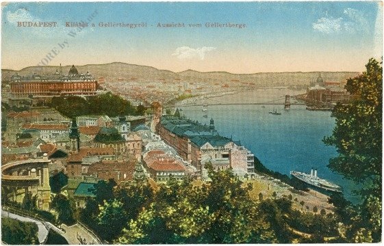Budapest, Aussicht vom Gellertberge