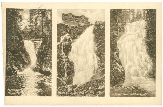 Riesengebirge, Wasserfälle Multiansicht