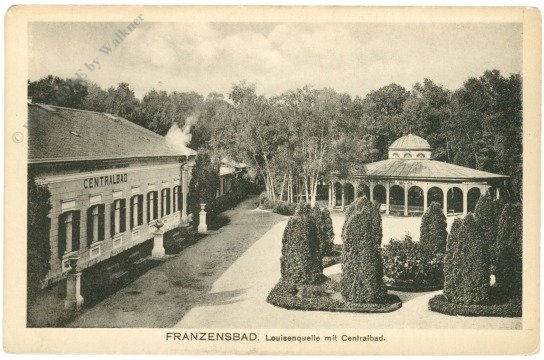Franzensbad, Louisenquelle mit Centralbad