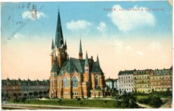 ak217038 Plauen i.V., Pauluskirche m. Paulusplatz