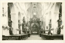 Mariaschein, Inneres der Basilika, im Maischmuck