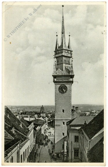 ak217085 Znaim, Rathausturm