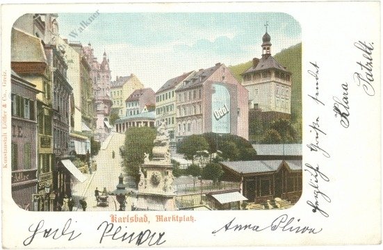 ak217136 Karlovy Vary (Karlsbad), Marktplatz
