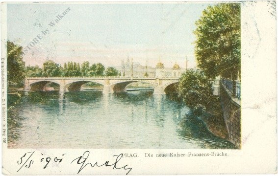 ak217153 Praha (Prag), Die neue Kaiser Franzens-Brücke