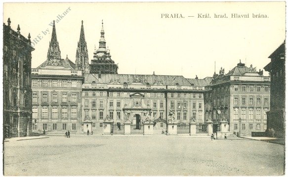 Praha (Prag), Kral. hrad. Hlavni brana