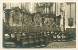 St. Gallen, Chorstuhl in der Kathedrale