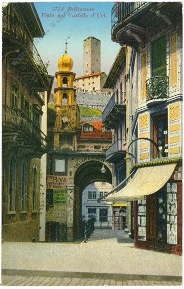 ak217223 Bellinzona, Vista sul Castello d'Uri