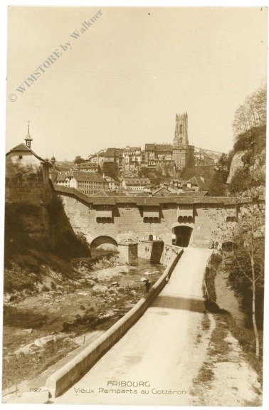 Fribourg, Vieux Remparts au Gotteron