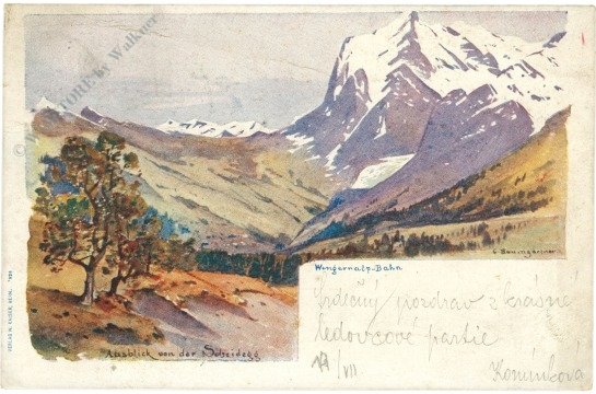 ak217240 Wengeralp-Bahn, Ausblick von der Scheidegg