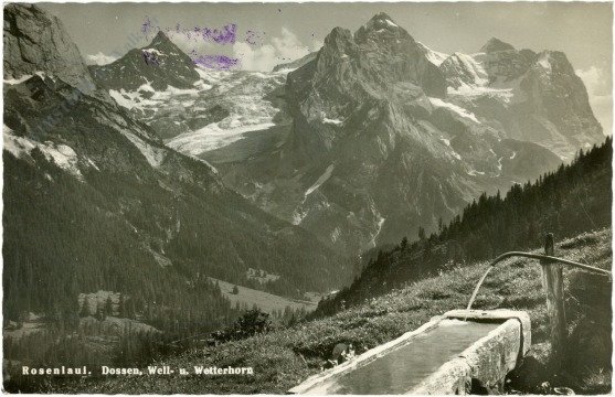 ak217241 Rosenlaui, Dossen, Well- und Wetterhorn