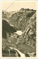 Grimsel, Aussicht vom Nögelisgrätli auf Grimsel-Hospiz