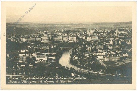 ak217325 Bern, Generalansicht vom Gurten aus gesehen