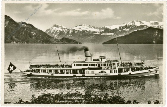Luzern, Vierwaldstättersee, Salondampfer "Stadt Luzern"