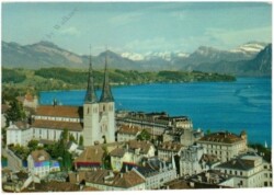 ak217334 Luzern, und die Alpen