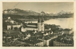 ak217335 Luzern, mit Rigi und Alpen