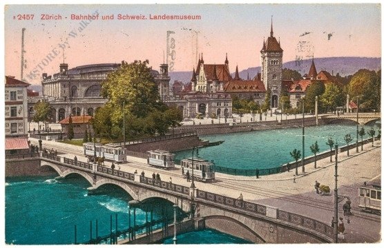 Zürich, Bahnhof und Schweiz. Landesmuseum
