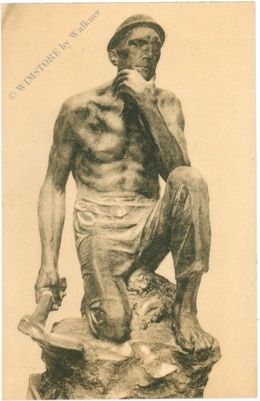 ak217376 Brüssel, Museum, Vieux mineur au repos par C. Neunier