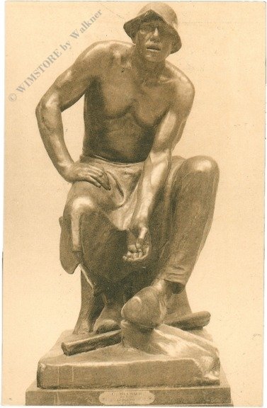 ak217377 Brüssel, Museum, Le Puddleur par C. ´Meunier
