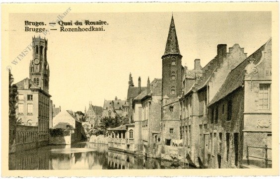 ak217385 Brügge, Quai du Rosaire