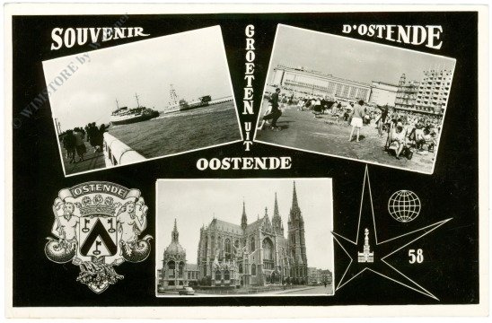 ak217395 Ostende, Multiansicht