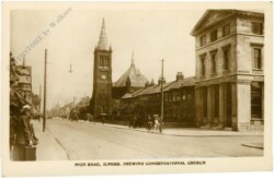 Ilford, High Road, Shewing Congreagational Church