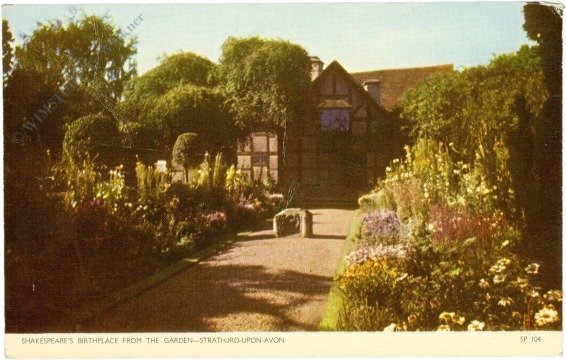 Stratford-upon-Avon, Shakespeare's Birthplace from the Garden