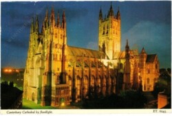 Canterbury, Cathedral by floodlight