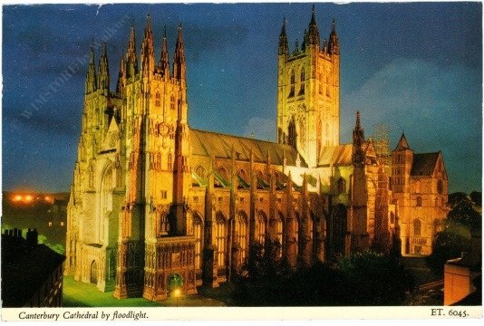 Canterbury, Cathedral by floodlight