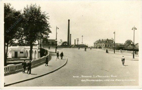ak217518 Roanne, Le Nouveau Pont des Promenades