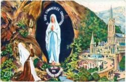 Lourdes, La Basilique et l'Apparition