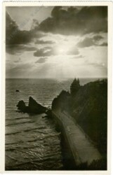 Biarritz, Coucher de soleil sur la villa Belza