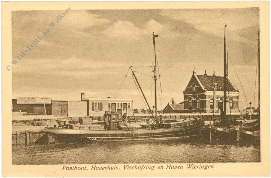 Postboot, Havenhuis, Vischafslag en Haven Wieringen