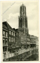 Utrecht, Vischmarkt met Domtoren