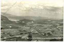 Blick von der Wurzenpassstrasse auf Riegersdorf und unteres Gailtal