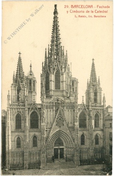 Barcelona, Fachada Cimborio de la Catedral