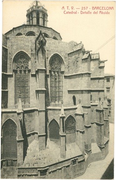Barcelona, Catedral, Detalle del Abside
