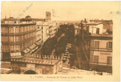 Tunis, Avenues de France et Jules-Ferry
