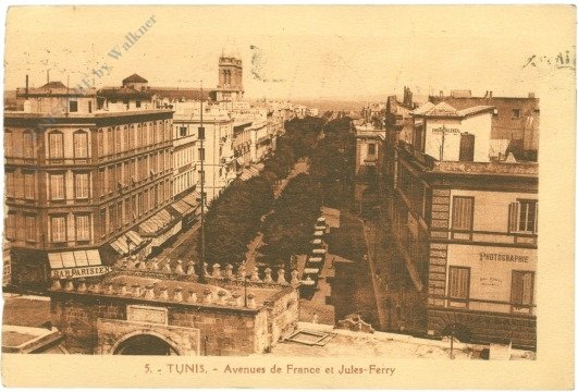 ak218111 Tunis, Avenues de France et Jules-Ferry
