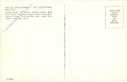 ak218143a Nevada: Reno, Golden Hotel and Bank Club