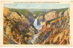 Wyoming: Yellowstone Park, Grand Canyon from Artist Point