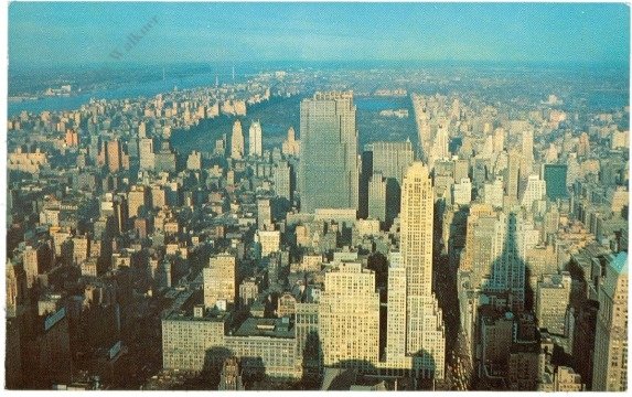 ak218158 New York: New York, Looking north form Empire State Building Obsdervatory