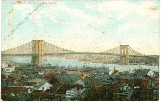 ak218169 New York: New York, East River Bridge