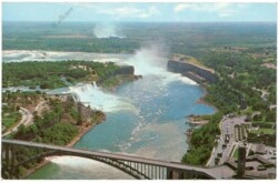 New York: Niagara Falls, Aerial view of Niagara Falls