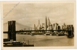 New York: New York, Brooklyn Bridge and Skyline of Lower Manhattan