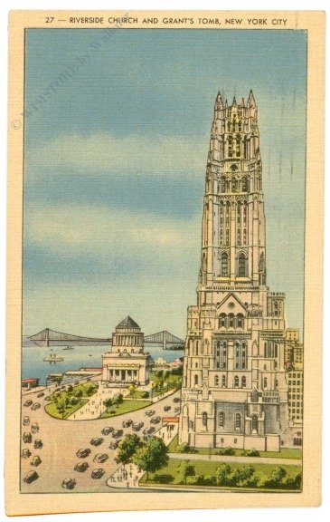ak218184 New York: New York City, Riverside Church and Grant's Tomb