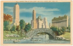 New York: New York City, Central Park at 59th street and Fifth Avenue