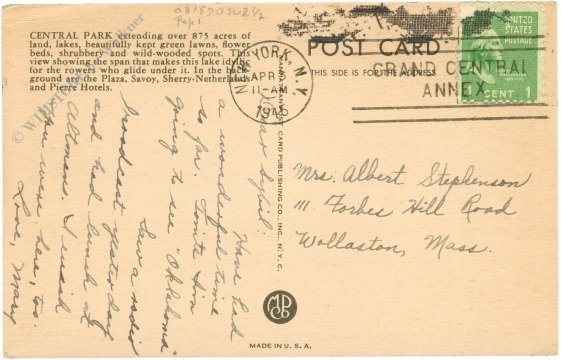 New York: New York City, Central Park at 59th street and Fifth Avenue