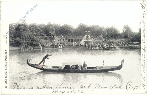 New York: New York City, Central Park, Lake Scene