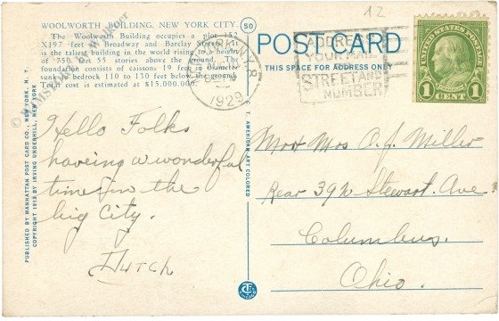 New York: New York City, Woolworth Building from City Hall Park